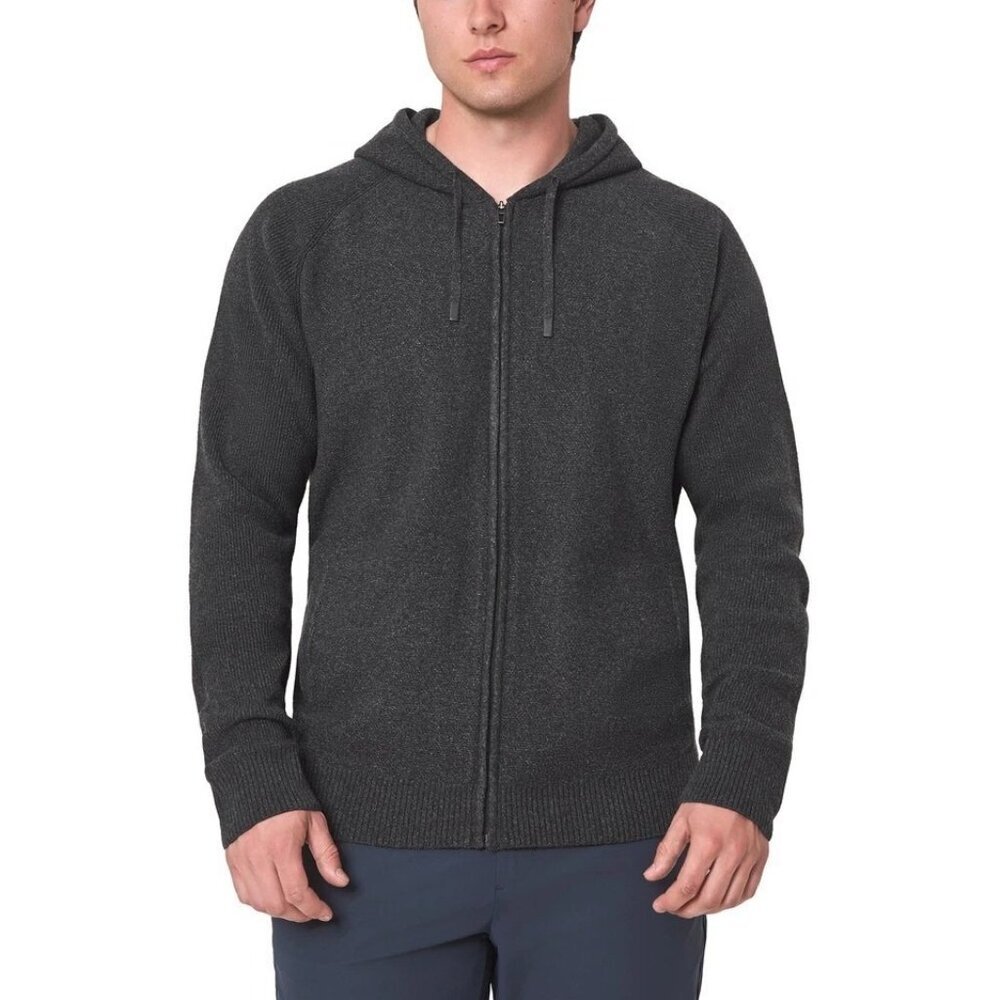 NEW Modern Ambition Men's M Gray Full-Zip Hoodie Sweater  G1826